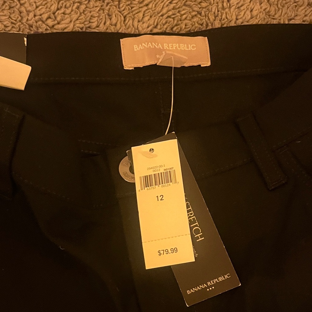 Banana Republic Sloan Fit Black Pants - BRAND NEW - Picture 3 of 5